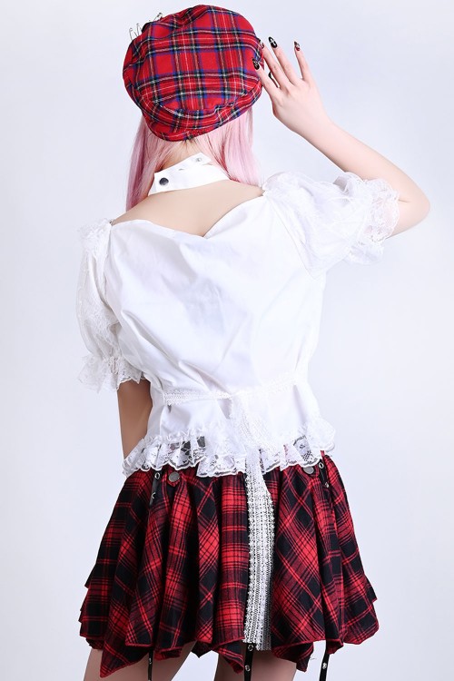 Gothic Lolita Chandelier Top White - Jill Punk