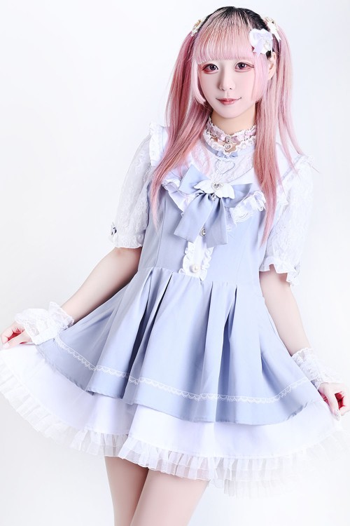 Vestido Magic Angel en Azul x Blanco - Jill Punk