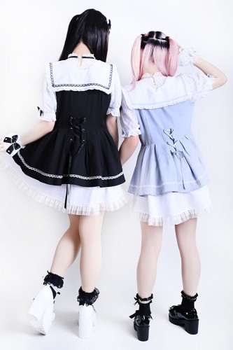 Magic Angel Dress in Blue x White - Jill Punk 2