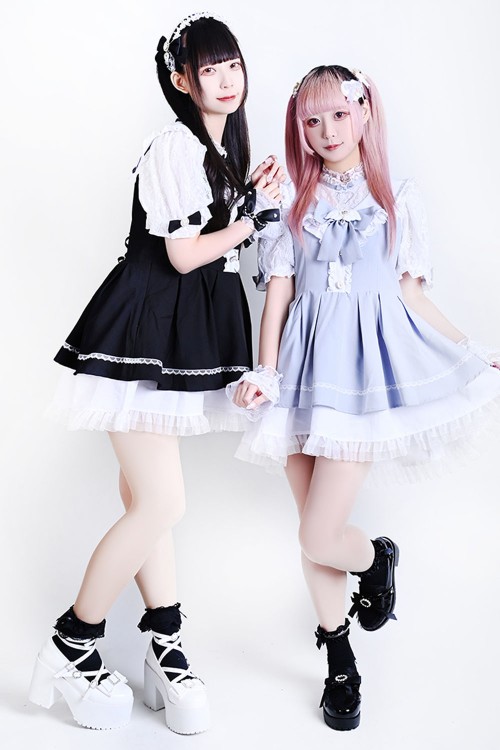 Vestido Magic Angel en Azul x Blanco - Jill Punk