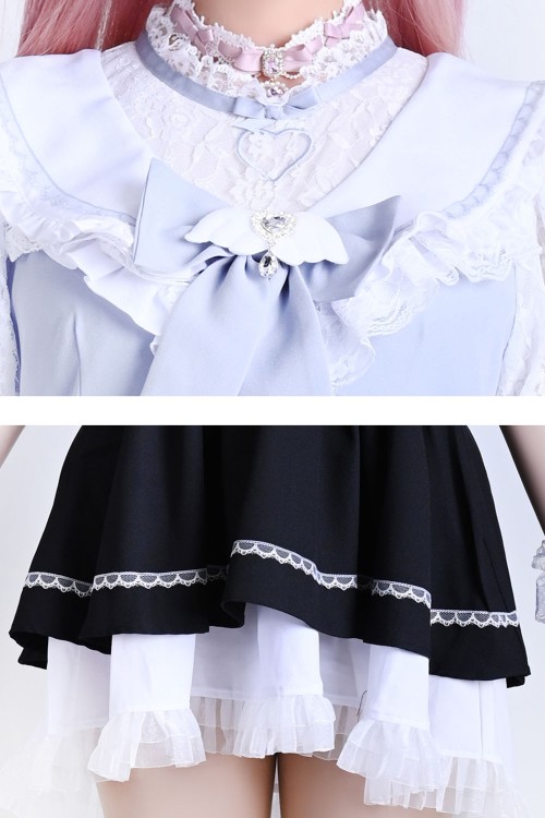 Vestido Magic Angel en Azul x Blanco - Jill Punk