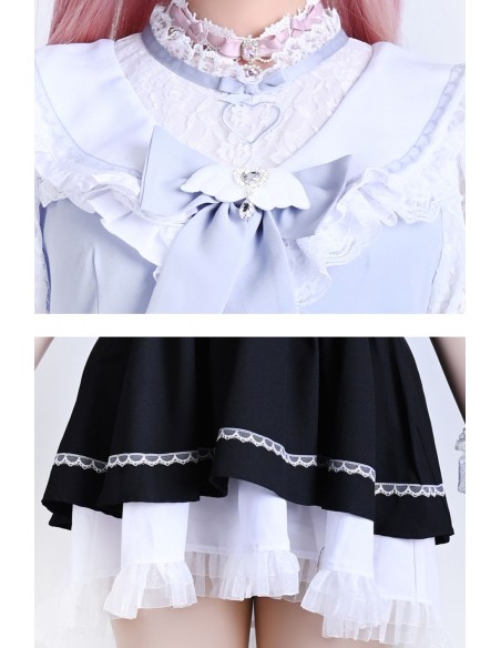 Vestido Magic Angel en Azul x Blanco - Jill Punk