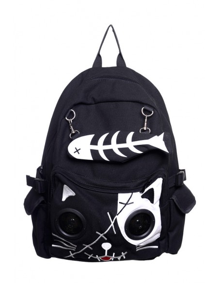 Kitty Speaker Backpack Black x White - Banned
