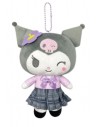 90s Gyaru 24cm Plush Pouch Keychain - Kuromi Kogal