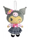 90s Gyaru 24cm Plush Pouch Keychain - Kuromi Ganguro