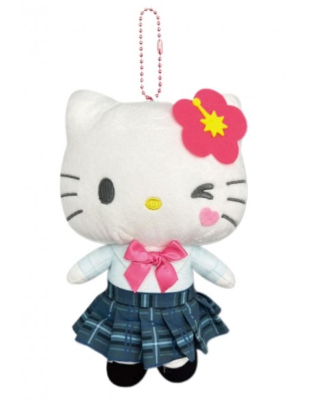 90s Gyaru 24cm Plush Pouch Keychain - Hello Kitty Kogal