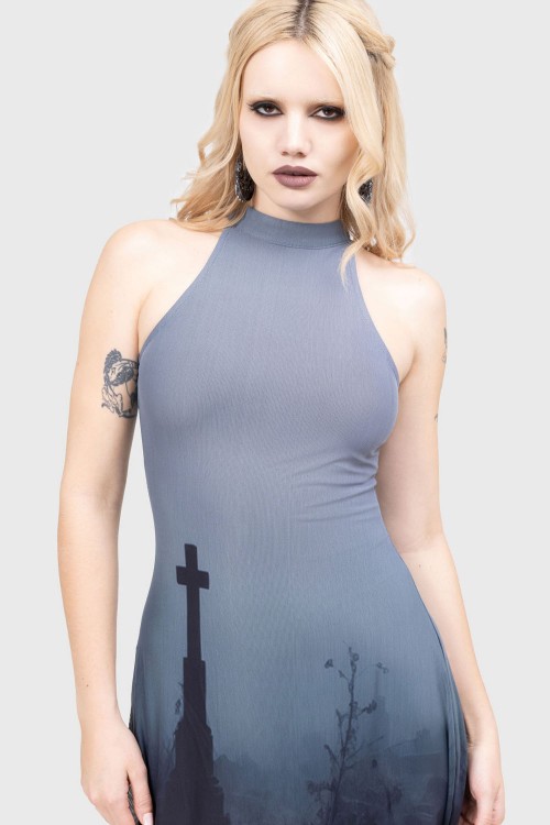 Final Rest Long Dress - KILLSTAR