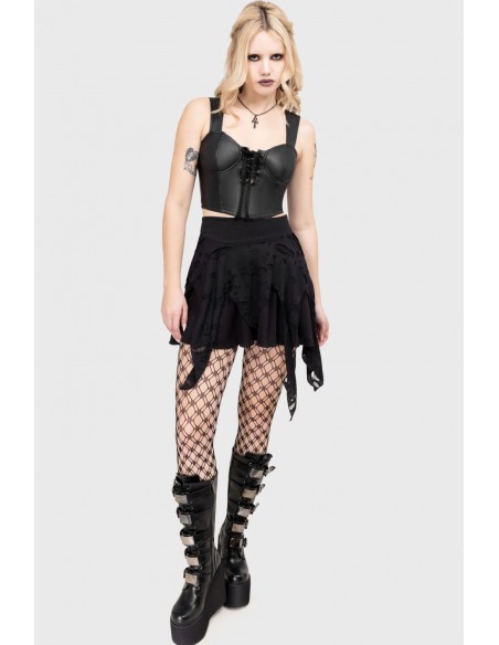 Hollow Groove Skirt - KILLSTAR