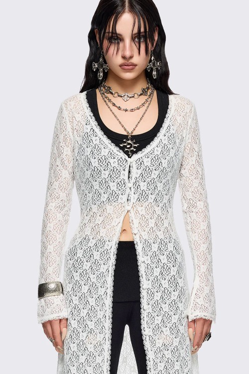 Elysia Long Cardigan Dress - Minga London