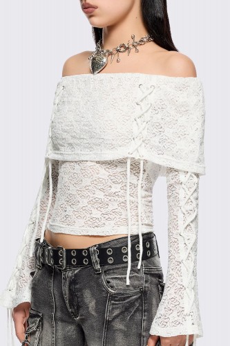Amy White Lace Top - Minga London 2