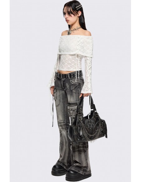 Amy White Lace Top - Minga London