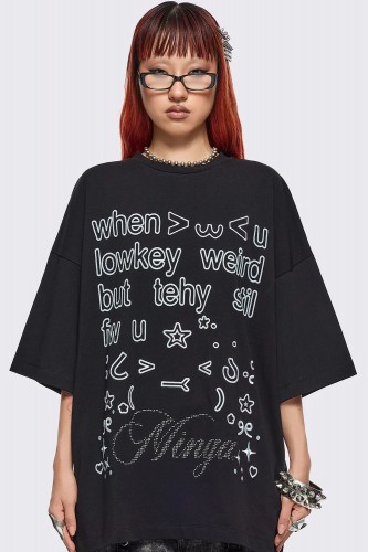 Oversized Lowkey Weird T-shirt - Minga London