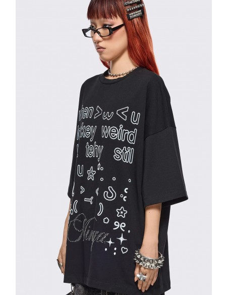 Oversized Lowkey Weird T-shirt - Minga London