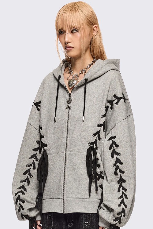 Sudadera Mia en Gris - Minga London