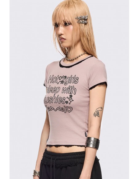 Camiseta Baby Tee Plush - Minga London