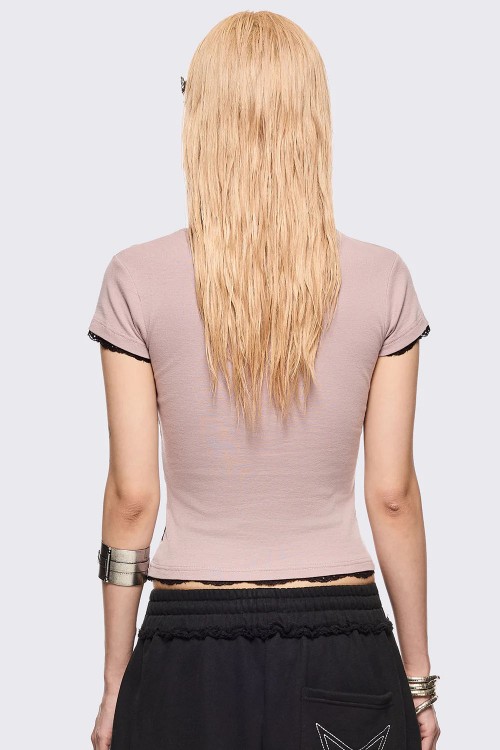 Camiseta Baby Tee Plush - Minga London