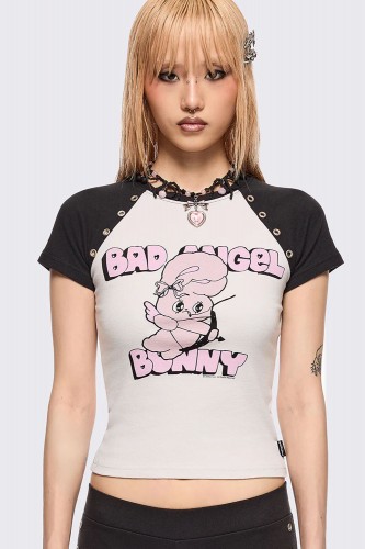 Camiseta Baby Tee Esther Bunny x Minga London