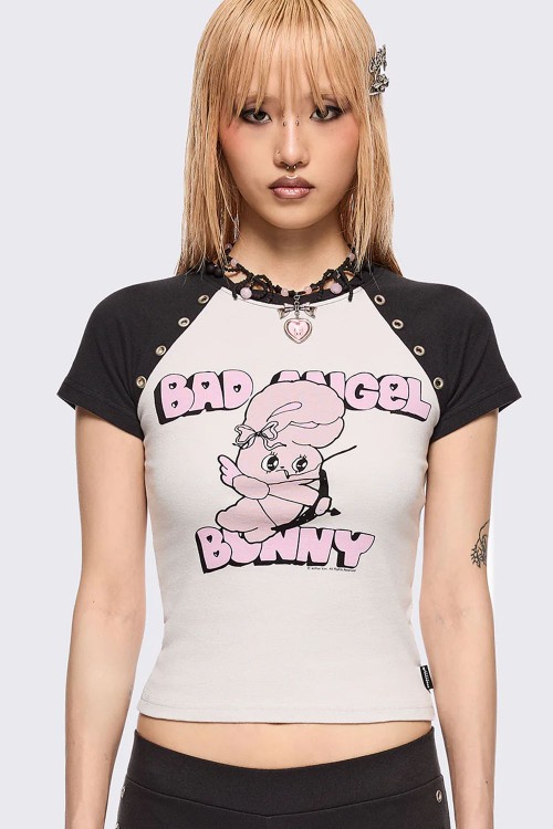 Camiseta Baby Tee Esther Bunny x Minga London