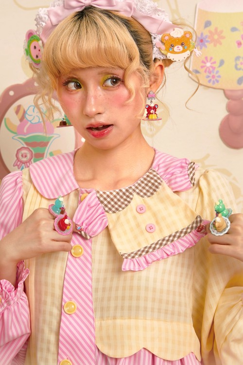 Blusa Sweet Melon Shop Choco Vanilla Strawberry ~ Lutra Jump