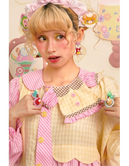 Blusa Sweet Melon Shop Choco Vanilla Strawberry ~ Lutra Jump