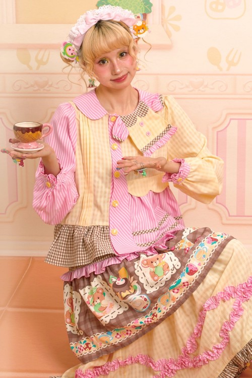 Blusa Sweet Melon Shop Choco Vanilla Strawberry ~ Lutra Jump