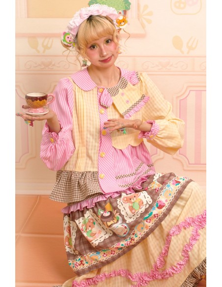 Blusa Sweet Melon Shop Choco Vanilla Strawberry ~ Lutra Jump