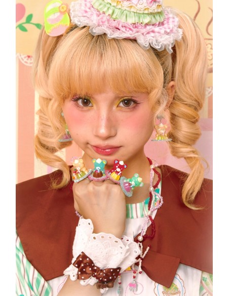 Anillo Sweet Melon Shop Pudding Bear Rojo ~ Lutra Jump