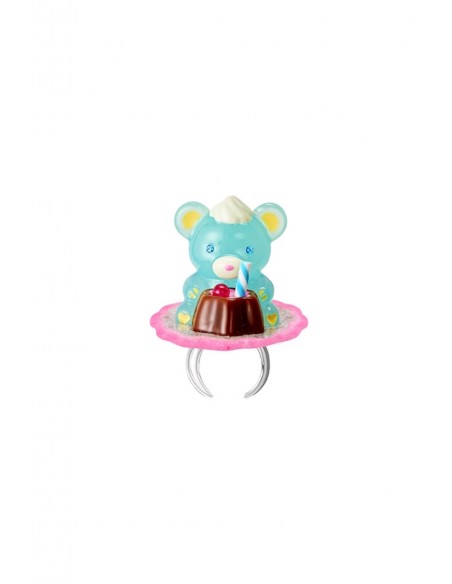 Sweet Melon Shop Pudding Bear Blue Ring - Lutra Jump