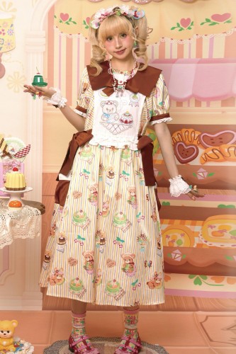 Sweet Melon Shop Vanilla & Choco Dress ~ Lutra Jump