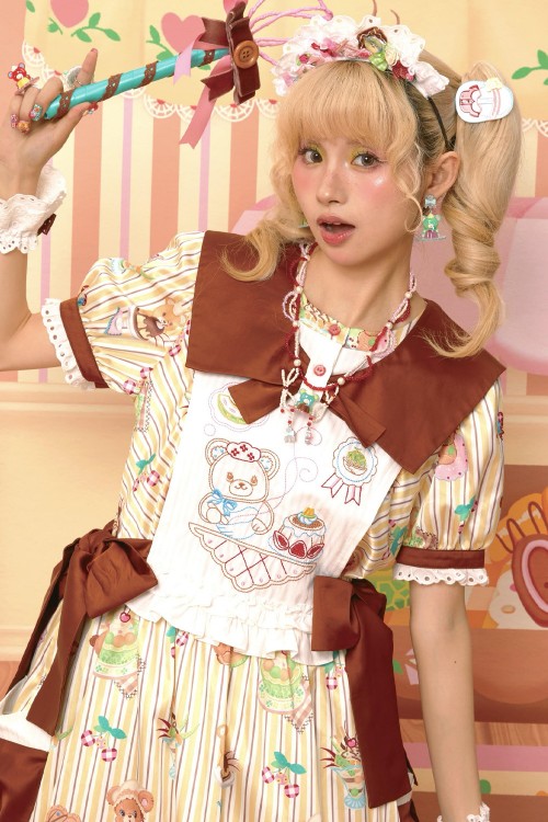 Sweet Melon Shop Vanilla & Choco Dress ~ Lutra Jump