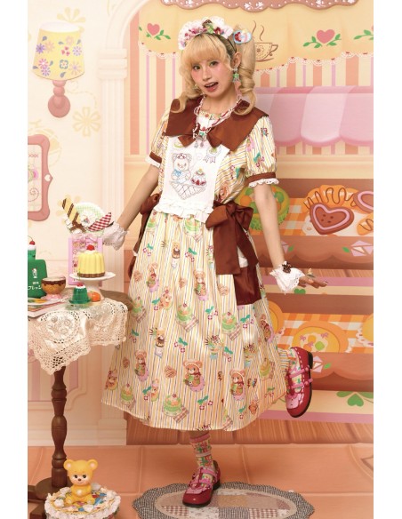 Vestido Sweet Melon Shop Vanilla & Choco ~ Lutra Jump