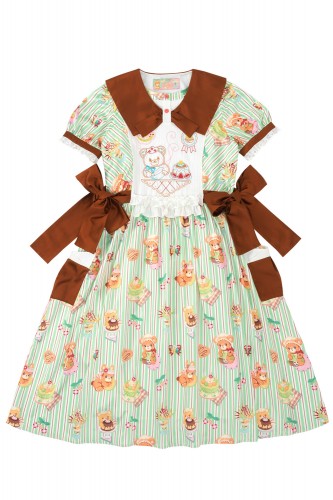 Sweet Melon Shop Mint & Choco Dress ~ Lutra Jump 2
