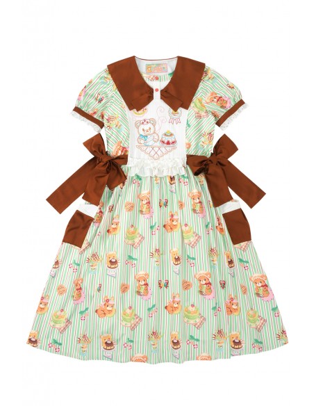 Vestido Sweet Melon Shop Mint & Choco ~ Lutra Jump