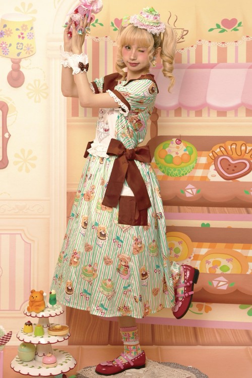 Vestido Sweet Melon Shop Mint & Choco ~ Lutra Jump