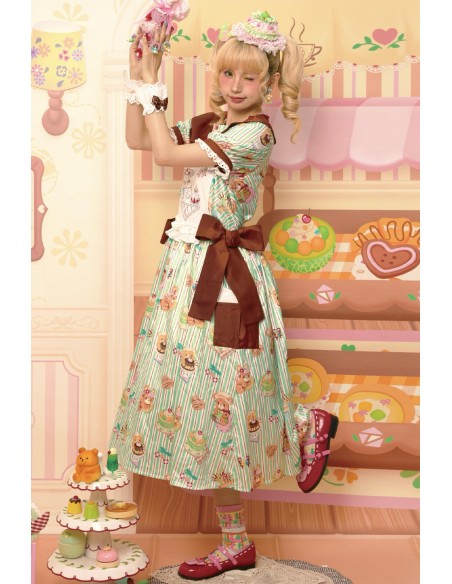 Sweet Melon Shop Mint & Choco Dress ~ Lutra Jump