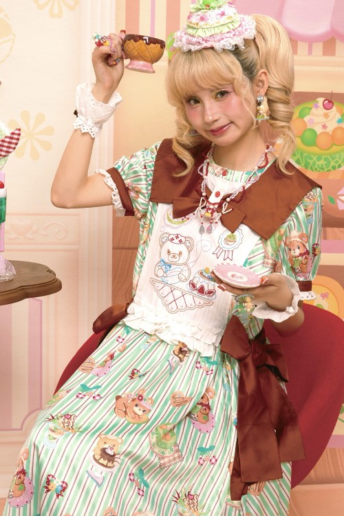 Sweet Melon Shop Mint & Choco Dress ~ Lutra Jump