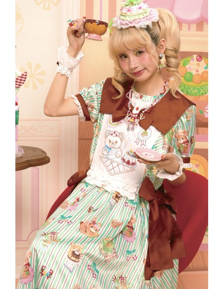 Sweet Melon Shop Mint & Choco Dress ~ Lutra Jump