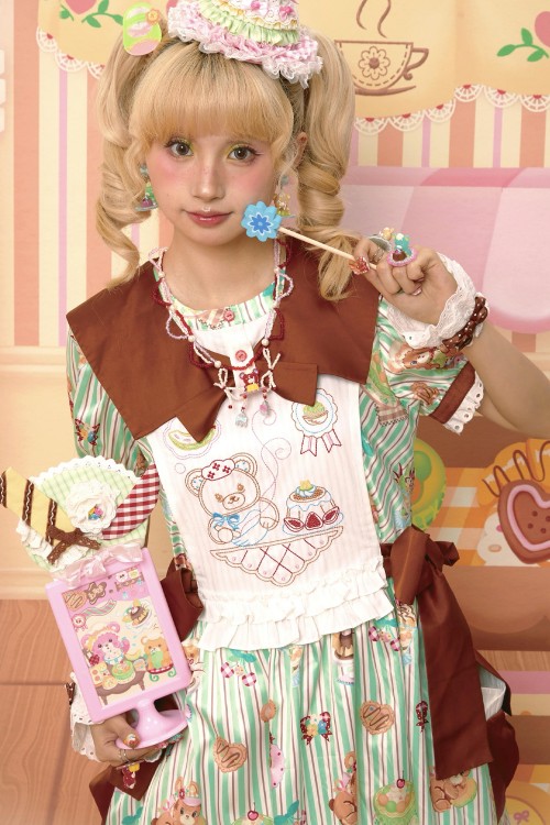 Vestido Sweet Melon Shop Mint & Choco ~ Lutra Jump