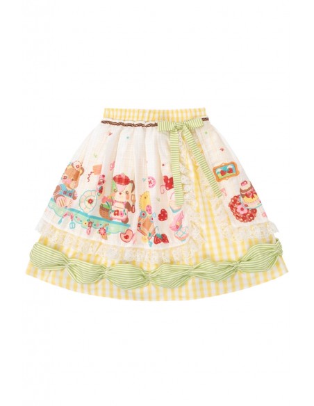 Sweet Melon Shop Apron Skirt ~ Lutra Jump