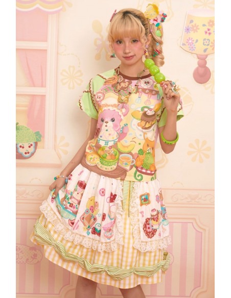 Sweet Melon Shop Apron Skirt ~ Lutra Jump