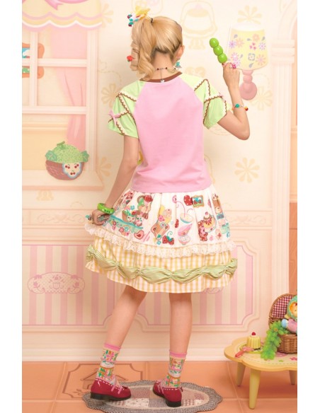 Sweet Melon Shop Apron Skirt ~ Lutra Jump