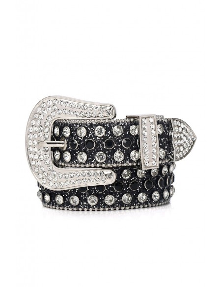 Cinturón con Brillantes Black Glitter