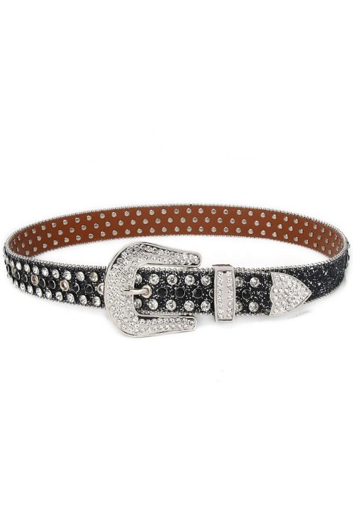 Cinturón con Brillantes Black Glitter