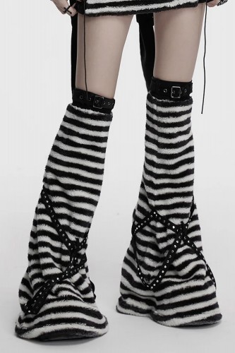 Stripped Bunny Legwarmers - Punk Rave