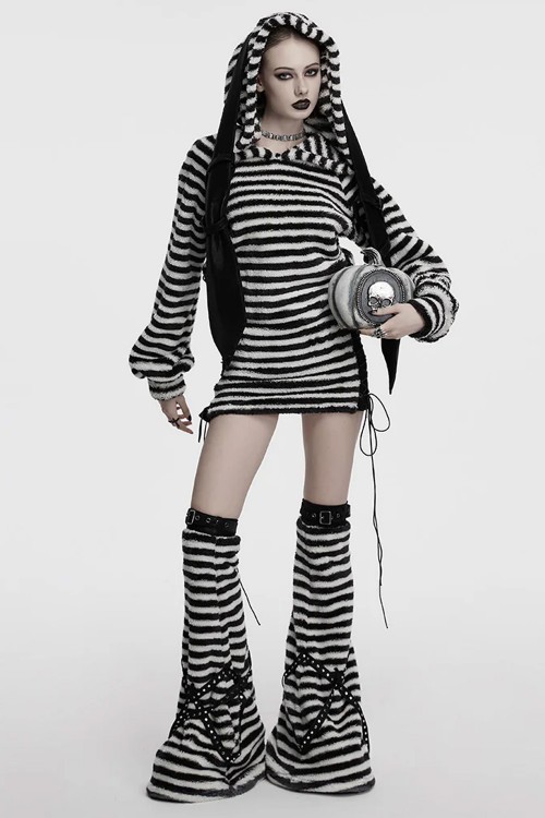 Stripped Bunny Legwarmers - Punk Rave