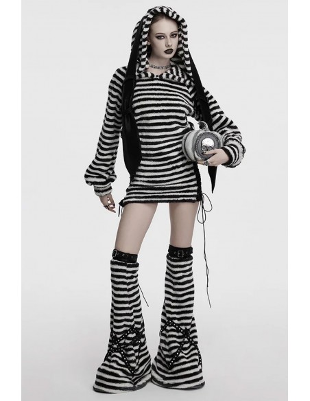 Stripped Bunny Legwarmers - Punk Rave