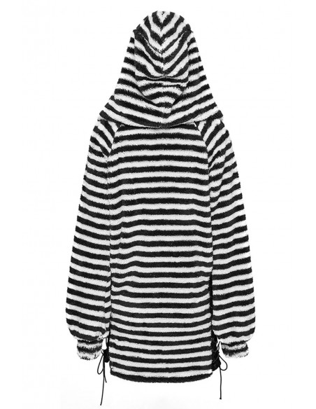 Sudadera con Capucha Striped Bunny - Punk Rave
