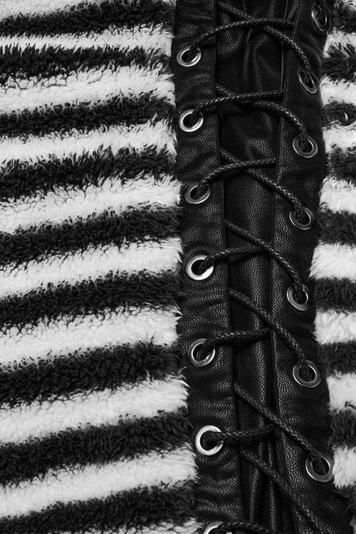 Striped Bunny Hoodie - Punk Rave