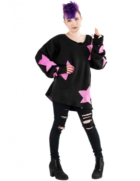 Jersey Seeing Stars en Rosa x Negro - Heartless