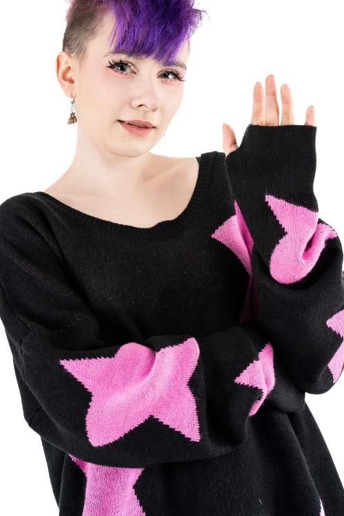 Jersey Seeing Stars en Rosa x Negro - Heartless